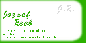 jozsef reeb business card